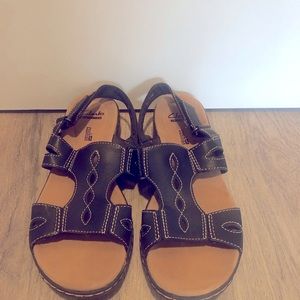 Clarks Black Sandals